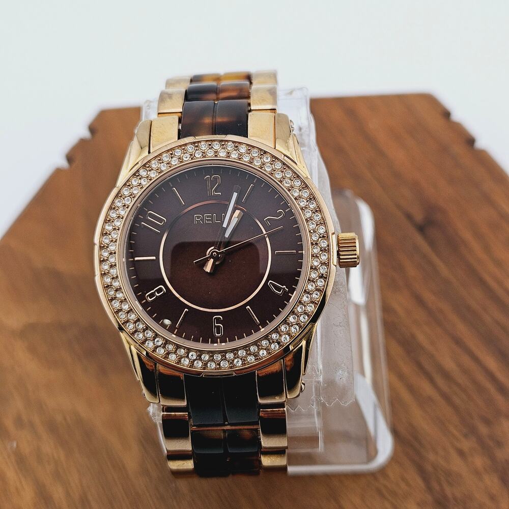 Relic Gold and Brown Women's Watch